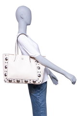 VALENTINO NEELCOTE MEDIUM STUDDED LEATHER IVORY
