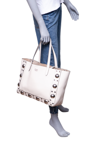 VALENTINO NEELCOTE MEDIUM STUDDED LEATHER IVORY