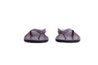 THE ROW FLIP FLOPS CITY LEATHER CALFSKIN BORDEAUX - 36 BR