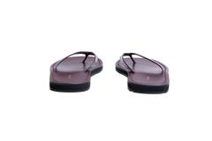 THE ROW FLIP FLOPS CITY LEATHER CALFSKIN BORDEAUX - 36 BR