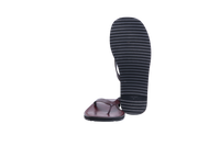 THE ROW FLIP FLOPS CITY LEATHER CALFSKIN BORDEAUX - 36 BR