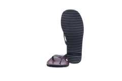 THE ROW FLIP FLOPS CITY LEATHER CALFSKIN BORDEAUX - 36 BR