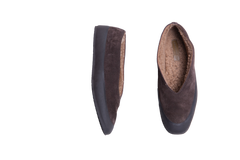 LE MONDE BÉRYL BALLET FLATS SHEARLING-LINED BROWN - 37 BR