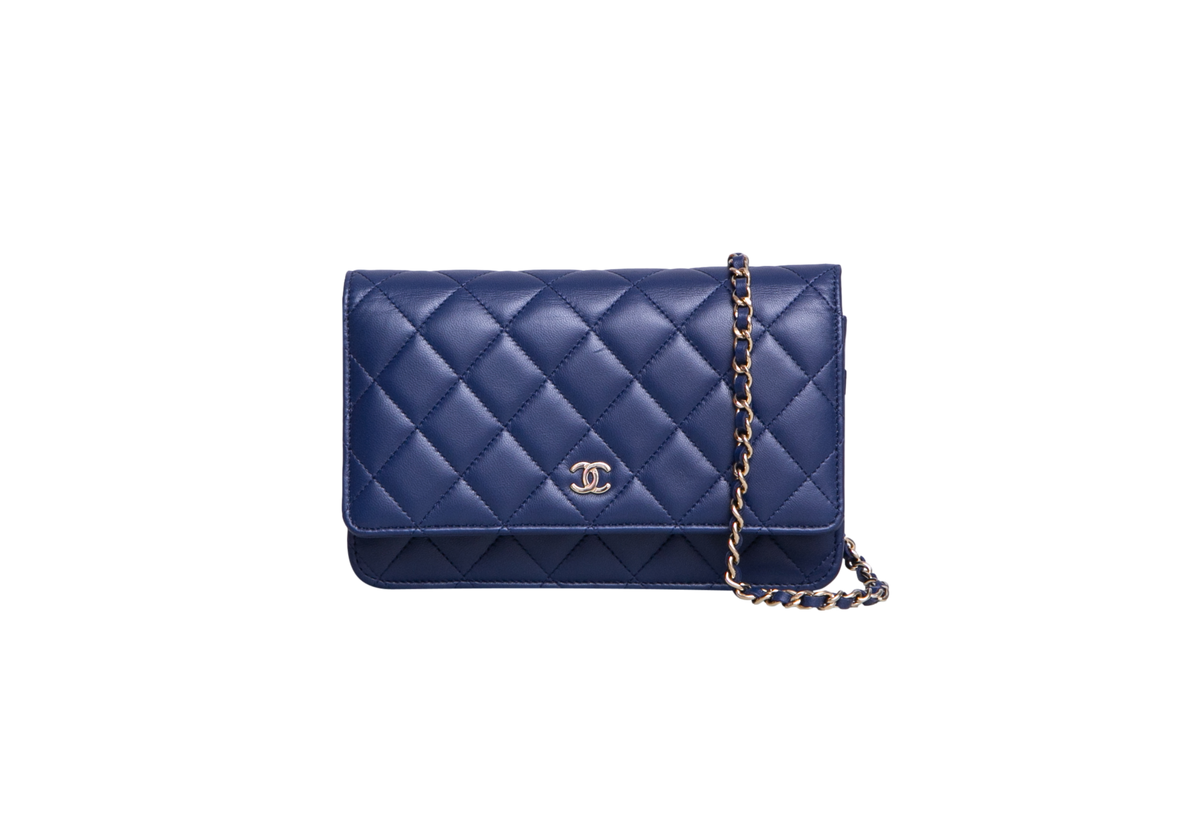 CHANEL WOC CLASSIC LAMBSKIN BLUE