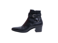 YSL BOOTS LEATHER BLACK - 35 1/2 BR