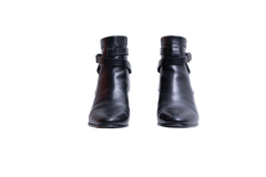 YSL BOOTS LEATHER BLACK - 35 1/2 BR