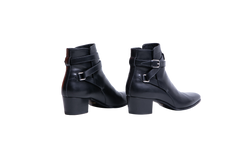 YSL BOOTS LEATHER BLACK - 35 1/2 BR
