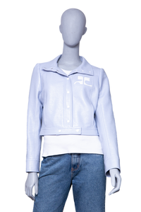 COURRÈGES RE-EDITION JACKET VYNIL SKY