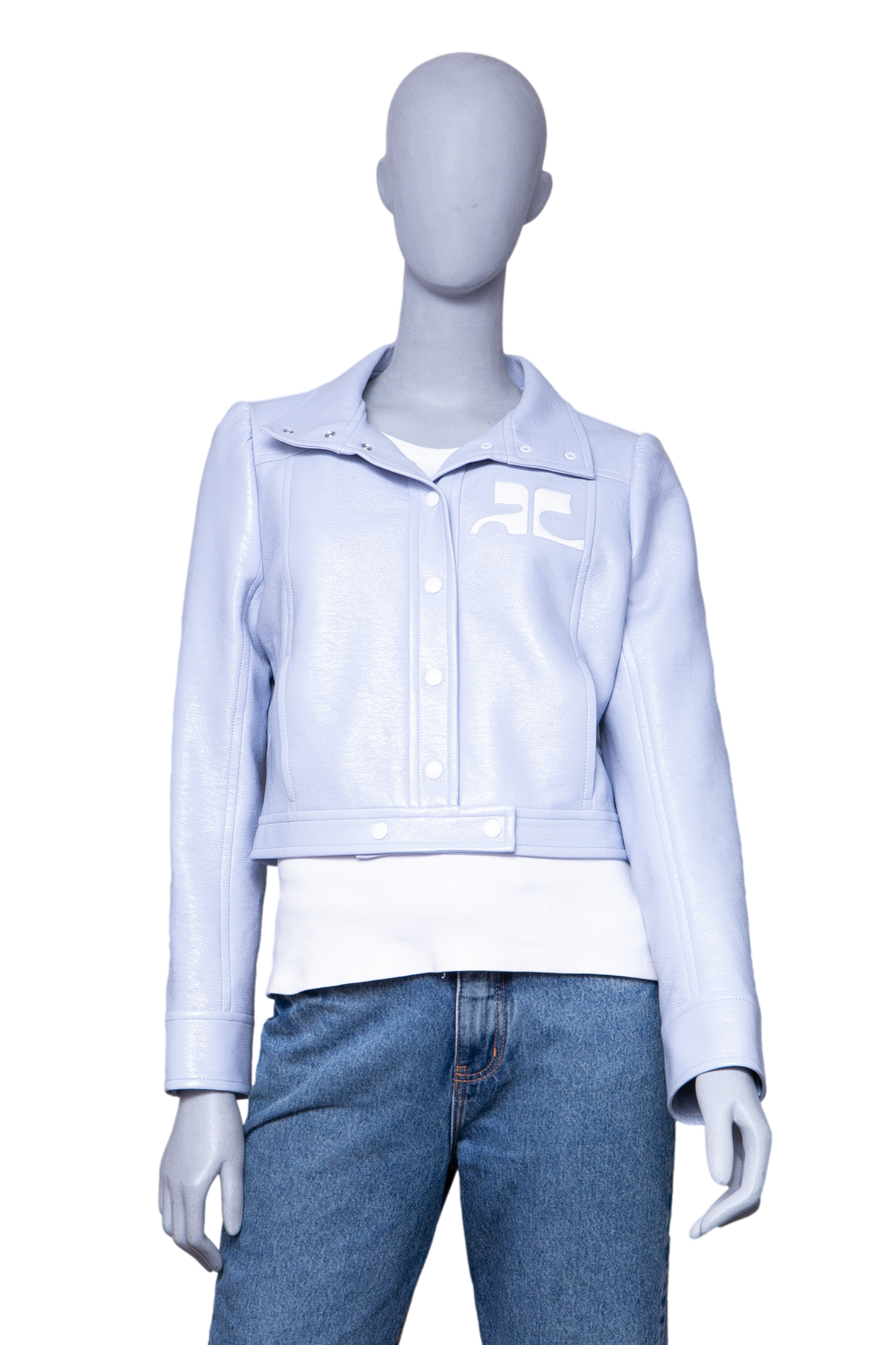 COURRÈGES RE-EDITION JACKET VYNIL SKY