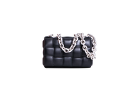 BOTTEGA PADDED CASSETE CHAIN MAXI INTRECCIATO BLACK