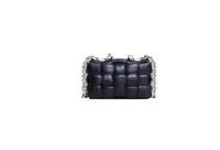 BOTTEGA PADDED CASSETE CHAIN MAXI INTRECCIATO BLACK