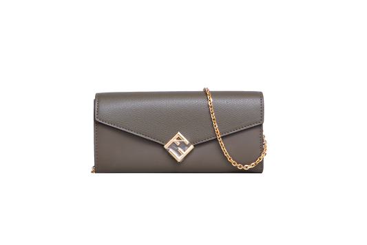 FENDI WOC FF DIAMONDS CONTINENTAL AVOCADO