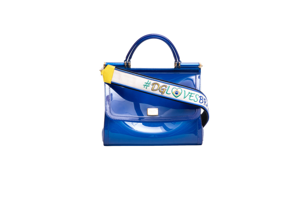 DG MISS SICILY MEDIUM PVC ROYAL BLUE
