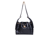CHANEL 25 SMALL SHINY CRUMPLED CALFSKIN