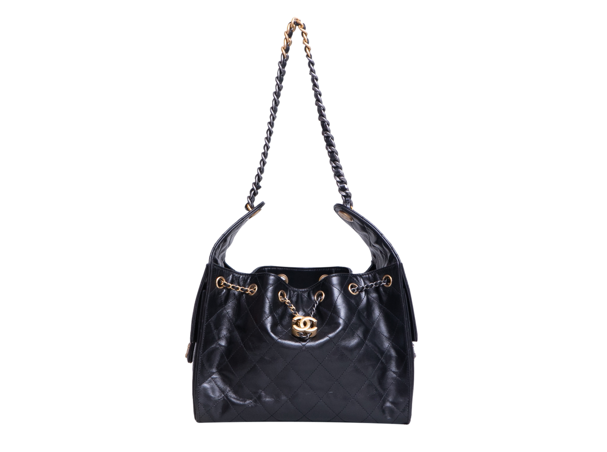 CHANEL 25 SMALL SHINY CRUMPLED CALFSKIN