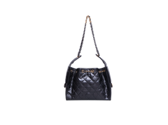 CHANEL 25 SMALL SHINY CRUMPLED CALFSKIN