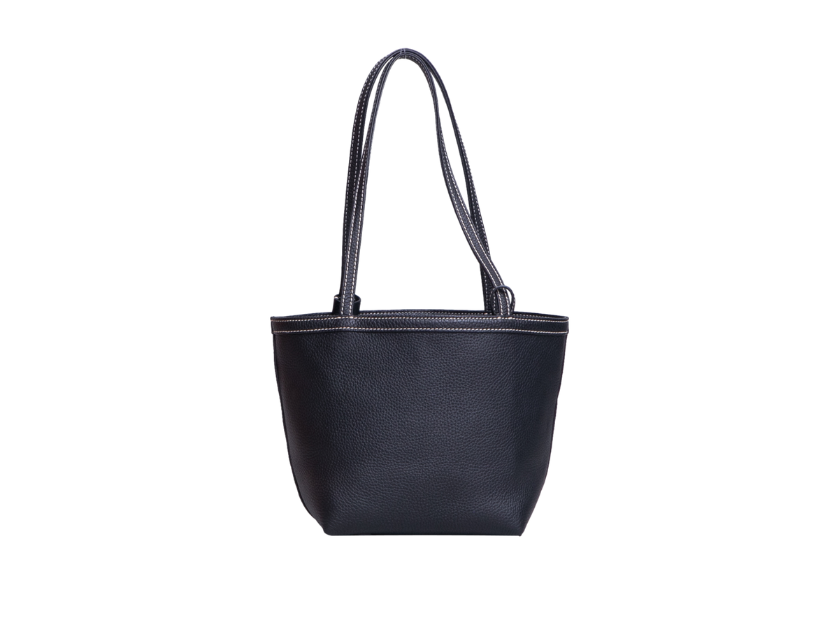 THE ROW PARK THREE MEDIUM EW LEATHER BLACK