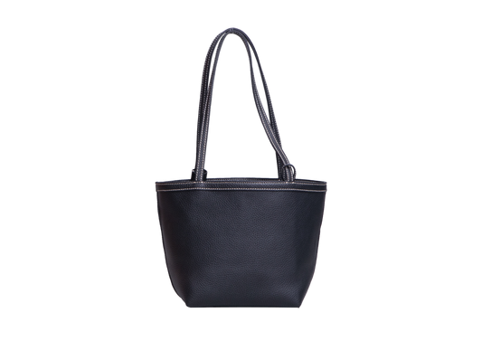 THE ROW PARK THREE MEDIUM EW LEATHER BLACK