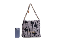 DESAPEGO DANI CARDOSO CHANEL 22 HOBO LOGO MEDIUM QUILTE BLACK