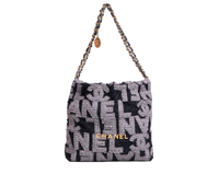 DESAPEGO DANI CARDOSO CHANEL 22 HOBO LOGO MEDIUM QUILTE BLACK