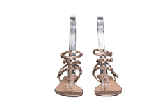 VALENTINO SANDAL THONG ANKLE STRAP ROCKS - 38 BR