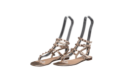 VALENTINO SANDAL THONG ANKLE STRAP ROCKS - 38 BR