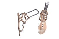 VALENTINO SANDAL THONG ANKLE STRAP ROCKS - 38 BR