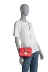 VALENTINO GLAM LOCK SMALL RED