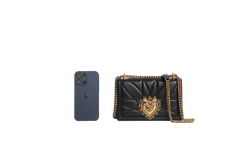 DG DEVOTION BAG MEDIUM IN QUILTED NAPPA BLACK