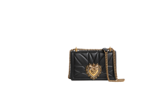 DG DEVOTION BAG MEDIUM IN QUILTED NAPPA BLACK