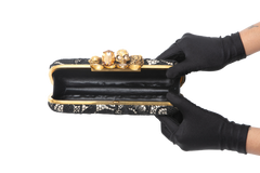 ALEXANDER MCQUEEN LACE FOUR-FINGER CLUTCH