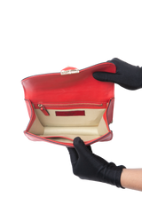 VALENTINO GLAM LOCK SMALL RED