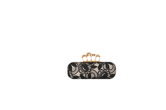 ALEXANDER MCQUEEN LACE FOUR-FINGER CLUTCH