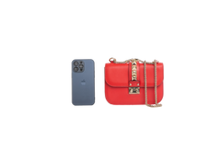 VALENTINO GLAM LOCK SMALL RED