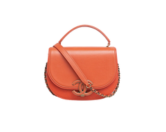 CHANEL SHOULDER BAG CURVE 2WAY ORANGE