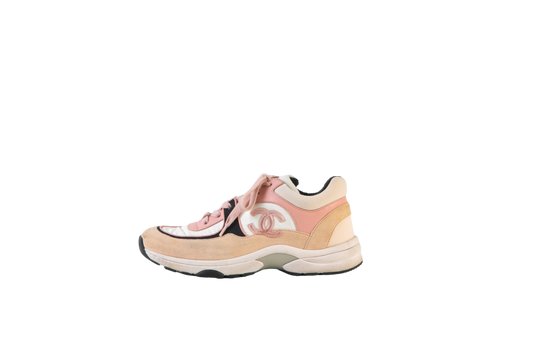 CHANEL SNEAKER LIGHT PINK - 34 1/2 BR