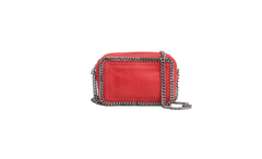STELLA MCCARTNEY CAMERA BAG FALABELLA SHAGGY DEER SMALL RED