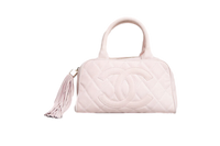 CHANEL BOWLER BAG SMALL CC TASSEL BLUSH