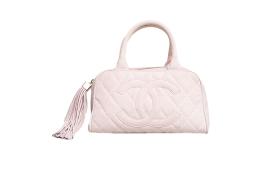 CHANEL BOWLER BAG SMALL CC TASSEL BLUSH