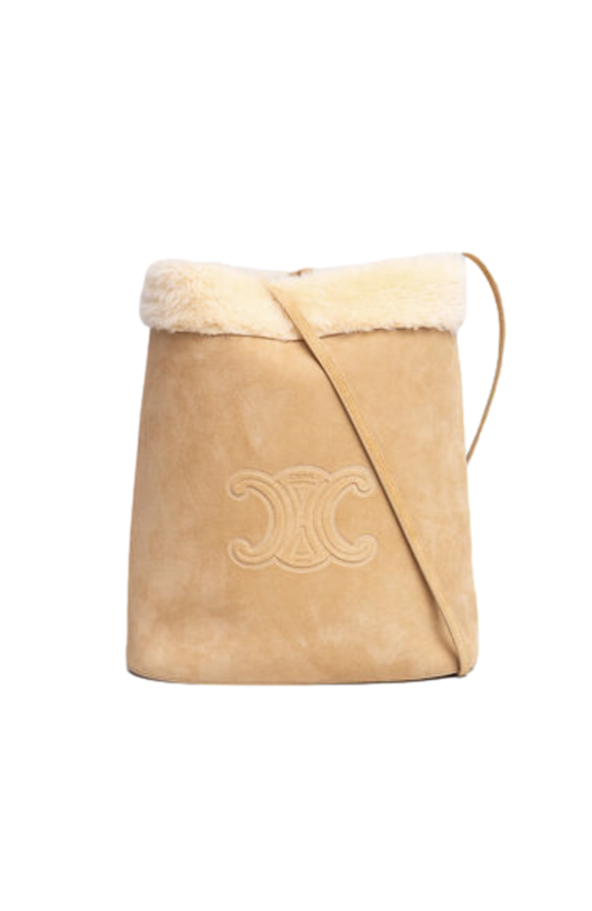 CELINE BUCKET SHEARLING NATURAL