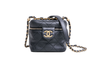 CHANEL VANITY CASE SMALL BLACK/GOLD