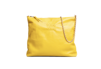 MIU MIU SOFT HANDBAG LEATHER TOPÁZIO