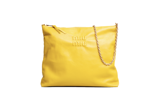 MIU MIU SOFT HANDBAG LEATHER TOPÁZIO