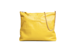 MIU MIU SOFT HANDBAG LEATHER TOPÁZIO