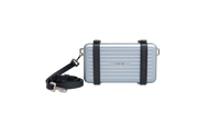 DIOR X RIMOWA ALUMINUM PERSONAL CLUTCH ON STRAP BLEU