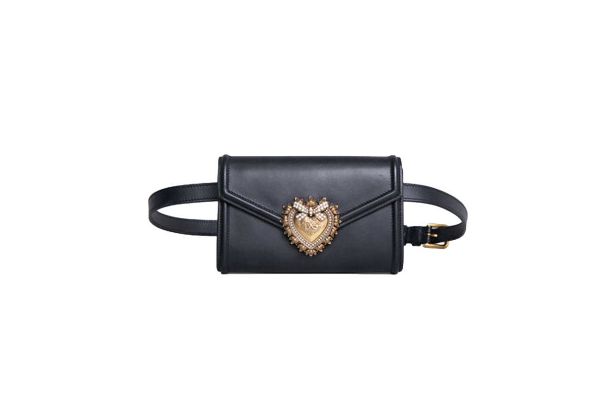 DG MINI ENVELOPE DEVOTION BELT BAG BLACK