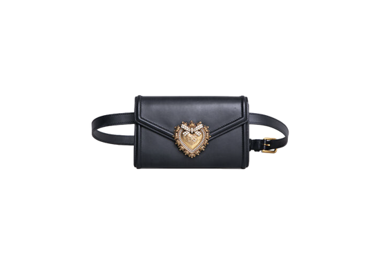 DG MINI ENVELOPE DEVOTION BELT BAG BLACK