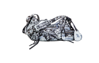 BALENCIAGA LE CAGOLE S GRAFFITI BLACK