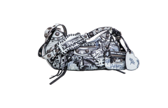 BALENCIAGA LE CAGOLE S GRAFFITI BLACK