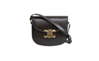 CELINE TRIOMPHE BESACE CLEA DARK BROWN